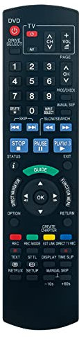 ALLIMITY N2QAYB000758 Ersatz Fernbedienung passend für Panasonic Blu-Ray Disc Recorder IR6 DMR-BWT720EB DMR-BWT735EB DMR-BWT735EB