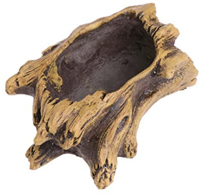 Ixppidxi Vintage Blumentöpfe Zement Pflanzer Imitation Stumpf Baumwurzel Holz Blumentopf für Sukkulenten Blume Töpfe Bonsai Dekor Vintage Baumstumpf Blumentopf