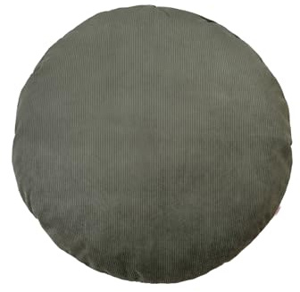 beties - HYggelig No.1 - Trendige Cord-Samt Kissenhülle ca. Ø80 cm; Kissenbezug mit aufwendiger Jeans-Doppelnaht in Raumausstatter Qualität