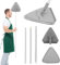 Wall Cleaner Mop with 51 Inches Long Handle, 3-in-1 Ceiling Cleaning Tool Duster with Squeegee and 3 Replacement Microfiber Chenille Pads, Lightweight Triangle Mop for Walls Windows Floors Baseboard