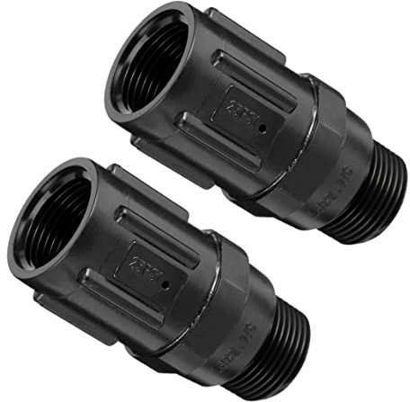 Wasserdruckregler Schlauchdruckregler 2 Stück 3/4 Zoll 25 psi Gewinde Kunststoff Reglerventil Ersatz Druckminderer für Bewässerungssysteme Gartenarbeit