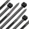 16 inch Cable Ties 100 Pack, 120 lbs Heavy Duty Zip Ties, Large Cable Wrap, 7.6mm x 400mm Black Nylon Plastic Self Locking Long Tidy Wires with UV Resistant for Home Workshop Garden Indoor and Outdoor