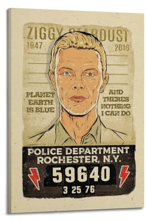 Vintage-Poster, David BowieMusic, Poster, Album, Poster, dekorative Malerei, Leinwand, Wandposter, Bandposter und Kunstdruck, moderne Familienschlafzimmer-Dekoration, ästhetische Poster, 40 x 60 cm