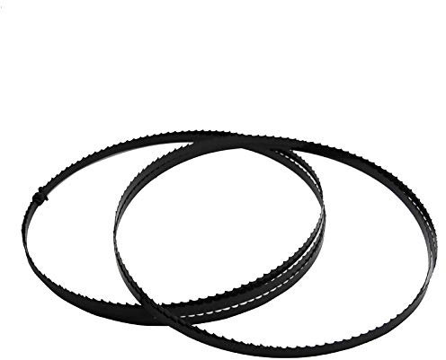 ZoRHac bandsaw blades,band saw,2pcs 59 1/2 x 1/4 x 0.014 Wood Band Saw Bandsaw Blade 1511mm TPI 6 for 9 Black Decker