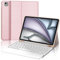 SENGBIRCH Coque Clavier pour iPad Air 11'' (M2) 2024 - AZERTY Français Clavier Trackpad, Étui iPad Air 11 Pouces avec Fente pour Stylo, Clavier Détachable sans Fil Bluetooth, Rosa Chair