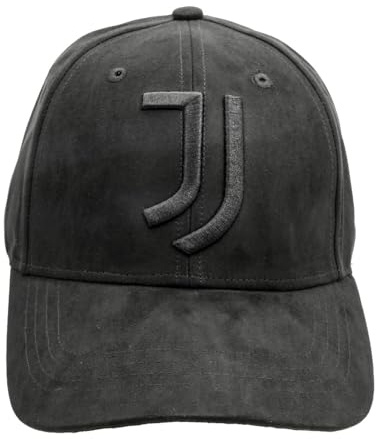 Juventus Baseball Cap Alcantara Stickerei Schwarz 100% PL, Schwarz, One Size
