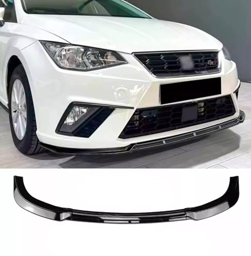 For Auto Perfectionists UK Front Splitter Boot Spoiler Compatible With SEAT Ibiza 5dr MK5 6F 2018-2024 ABS Gloss Black