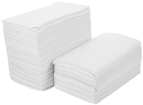 minkissy Disposable Nail Art Table Mat and Manicure Pad 125pcs White Salon Nail Care Paper Tablecloth for and Pedicure Use