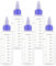 Yudobliss Flacon à Presser, 5 Pièces 100-110ml Bouteilles en Plastique Vides avec échelle Graduée, Flacon Rechargeable en Plastique avec Embout Pivotant, pour Encre, Huiles(Violet)