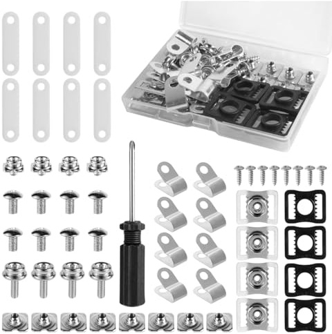Kit de tornillos para casco de hockey,Kit de reparación de casco de hockey - Piezas de tornillo de repuesto 57X,Piezas de repuesto para tornillos, piezas de repuesto para casco para jóvenes y adultos,