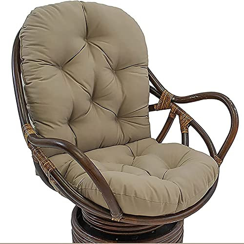 Drehstuhl-Gleiter-Ersatzkissen, weich, dick, waschbar, Sitzkissen für Gartenmöbel, Terrassenmöbel