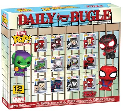 Funko Bitty POP! Marvel: Spider-Man 12 Pack - Venom, Green Goblin & More | Official Superheroes Merch - Collectable Toy - Birthday Gift Idea for Fans and Collectors