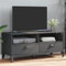 Fasba TV Schrank Lowboard Fernsehschrank Fernsehtisch Sideboard HiFi-Schrank TV Möbel Tisch Board VIKEN Anthrazit Holzwerkstoff