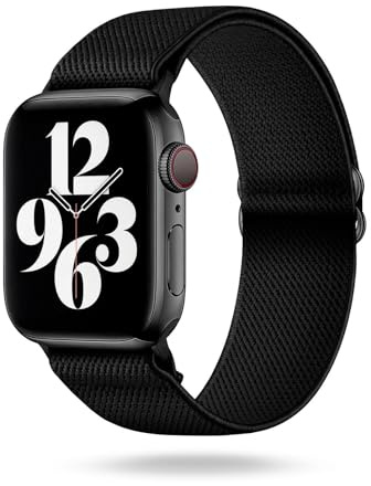 ONEFLOW Flex Loop Kompatibel mit Apple Armband Elastisch, Textil Stoff iWatch Armbänder Damen Herren Sport, Sportarmband Nylon Ersatz Watch Band Flexibel