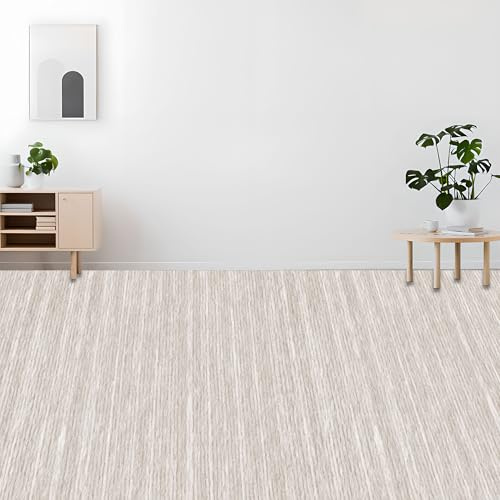 CHENGTT Filzteppich Teppichboden 300 x 610 cm Rutschhemmende, Stuhlrollenfest Bettvorleger Teppiche Funktional Und Leicht zu Verlegen Teppich für Messe, Hochzeit Events, cremefarben