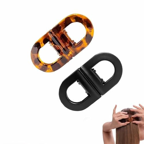 2 Pezzi Magnetic hair clip antiscivolo, mollette capelli donna con tenuta forte, fermaglio capelli donna magnetico design piatto, clip capelli donna delicate per uso quotidiano, per capelli sottili