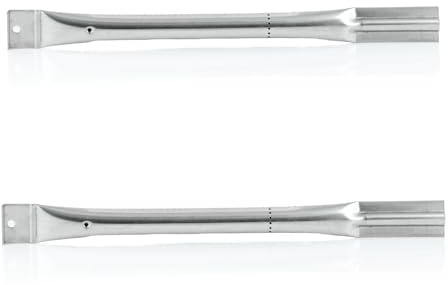 BBQ-Toro Edelstahl Universal Gasgrill Brenner (2 Stück) | 41,7 x 4 cm | Brenner für Gasgrill, Grill Ersatzteile, Ersatz Brennerrohr | Ersatzbrenner Gas Grill, Gasbrenner, Rohrbrenner, Grillbrenner