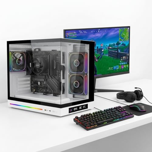 DSGate Pack M3-II DGT Arctic - PC Gamer Pack Complet - AMD Ryzen 5 5600GT - AMD Radeon Vega 7 intégrée - 16 Go DDR4 - SSD 512 Go - Écran + Combo Gaming - Windows 11