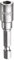 kwb Magnetische 6 mm Bit-Stecknuss Professional aus TQ 60-Stahl (Antrieb: 44652 Zoll EQ 44626 Sechskantschaft, ISO 1173 für Außen-Sechskantschrauben