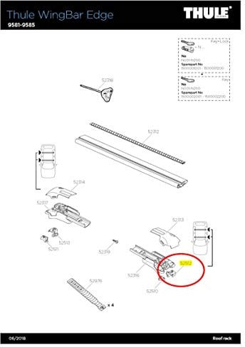 Thule th1500052512 Schutz, Uni, Erwachsene, Carbon, Einheitsgröße