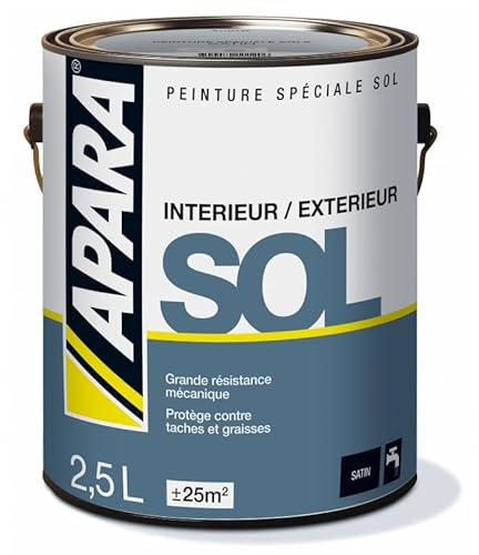 APARA Peinture Sol Satin 2.5 litres Blanc