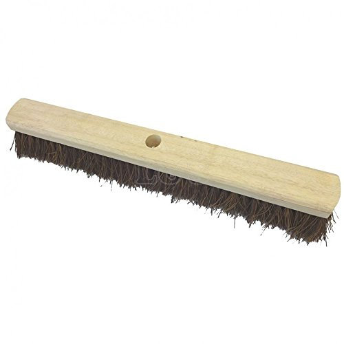 24 Stiff Bristle Broom Head Natural Coco