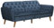 Novogratz Tallulah Schlafsofa mit Memory-Schaum, Samt Blau