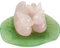 June&Ann - Patos de mandarín de cuarzo rosa, piedra natural, diseño de pájaros en aventurina verde, diseño de hojas de loto de cristal Feng Shui