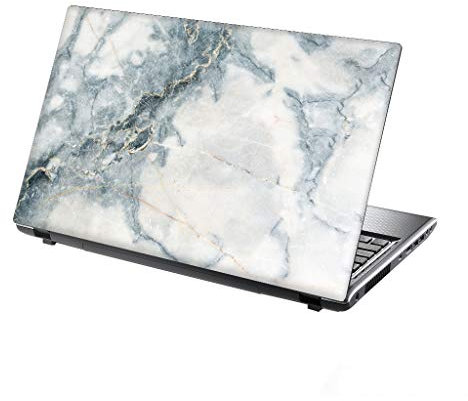 TaylorHe 13-14 inch Laptop Skin Vinyl Decal with Colorful Patterns and Leather Effect Laminate MADE IN BRITAIN Stunning Marble