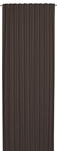 Elbersdrucke Midnight 06 braun Gardine mit verdeckten Schlaufen, Polyester, 255 x 140 cm