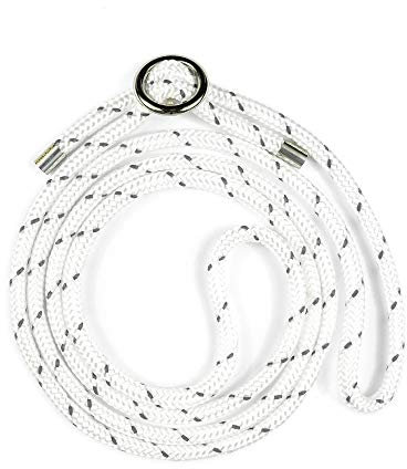 Jalouza Extrakordel für Handykette, Lanyard, Schlüsselband - Kette, PPM-Kordel - Made in Berlin, Maße 165cm x 0,6cm (Kordel in White Reflective)