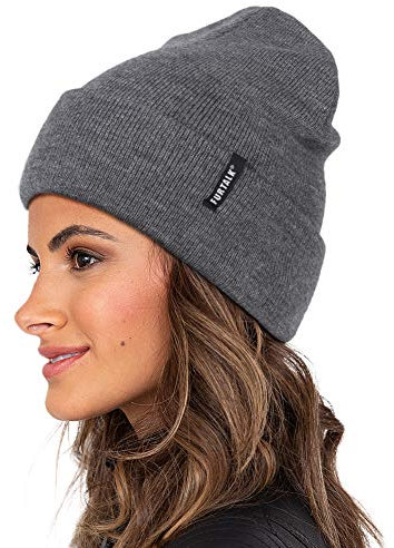 FURTALK Damen Cuffed Beanie Herren Mütze Unisex weiche warme Strickmütze