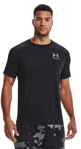 Under Armour Men's Freedom Tech Short Sleeve T-Shirt, Black (001)/Pitch Gray, X-Large