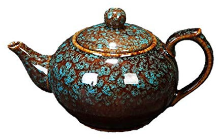 Kiln Change Kungfu Théière rétro colorée en céramique