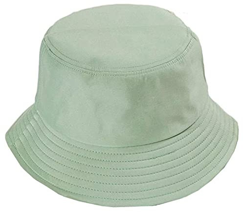 B-HOT 2Pcs Bobs Été pour Adulte Enfant Chapeau de Pêche Soleil Pliable Plage Camping Randonnée Vert