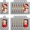 20 marcos de fotos de Navidad, marco de fotos con purpurina para árbol de Navidad, marco de fotos colgante de fieltro para decoración de árbol de Navidad (plateado, rectangular)