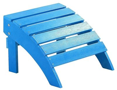 Moderner Fußhocker aus Kunstholz in Blau für Muskoka Gartenstuhl Adirondack