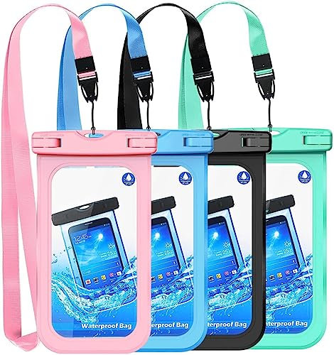 wasserdichte Handytasche, Hüfttasche bis zu 7 Zoll, wasserdichte Hülle,Unterwasser-Tasche für Smartphone iPhone 13 12 Pro Max 11 XS XR 8 Plus Samsung,Huwei, Schwimmen Regenhülle- (2 Stück)