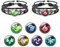 Aucuu Genshin Impact Armband Unisex, Peripherie Spielelement Abzeichen Armband, Verstellbares Leuchtendes Armband, Spiel Fan Cosplay ArmbandGeschenk