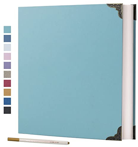 Vienrose Fotoalbum Selbstklebend 40 Seiten Hardcover mit DIY Scrapbooking Kit 3 Ringe Papier Scrapbook für Liebhaber Freunde Kinder Jahrestag Hochzeit Geschenk