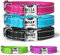 Personalised Dog Collar with Engraved Metal Buckle, Custom Nylon Reflective Dog Collars with Dog Name & Phone Number, Size: S, M, L, Colour: Black Blue, Red
