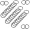 Butyeak Metall D Ringe, Halbrunder D-Ring, 30 Stück 25mm D Ringe Schnalle, D-Ring, Halbringe Silber, für Rucksack Gürtelschnallen Taschen Gürtel Handtaschen Bastelzubehör, Karabiner