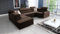 All4All Ecksofa mit Schlaffunktion Bari V 336 x 218 cm - Eckcouch mit Bettkasten - Wohnlandschaft in U-Form - XXL Sofa Groß - Schlafsofa - Braun - Seite Links - Modern - Velvetstoff 26