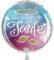 Folienballon Glückwunsch zur Taufe Ballon Dekoration Tauffeier Luftballon Taufe - Made in EU & Germany-, ungefüllt, Helium geeignet