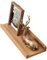 OAKERLAND Schweberegal Eiche Massiv Bilderleiste Holz 40cm Klein Wandregal für Küche, Wohnzimmer, Schlafzimmer, Badezimer