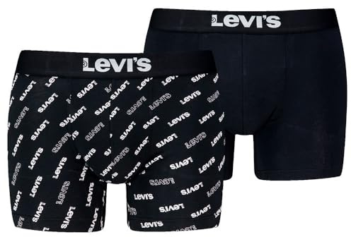 Levi's Herren Boxer Underwear, Black / White, M