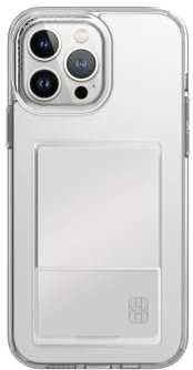 UNIQ Air Fender ID Handyhülle Kompatibel mit iPhone 15 Pro Max (CrystalClear)
