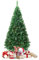 COSTWAY Albero di Natale Verde, Albero di Natale Artificiale con Rami Realistici e Base in Metallo, Albero di Natale per Casa, Ufficio e Negozio (240 cm)