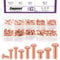 Swpeet 270Pcs Flat Head Copper Solid Rivet Metal Fasteners Set, Copper Solid Rivets Rivet Fastener Ideal for Electrical Applications Belts Wallets Collars Leather DIY Craft Supplies