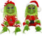 XehCaol Grinch Elf Plüschtier Kuscheltier Spielzeug, Wichtel Weihnachtself Weihnachtsdeko Weihnachten Figuren (2pcs)